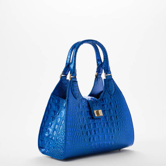 Brahmin Melbourne Collection Adrian Shoulder Bag, Cobalt Potion