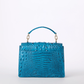 Brahmin Melbourne Collection Small Hallie Satchel, Vibrant Azure