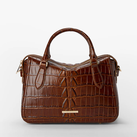 Brahmin Marana Collection Micaela Satchel, Chestnut