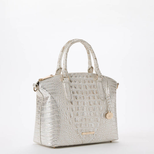 Brahmin Melbourne Collection Duxbury Satchel, Ivory Dream