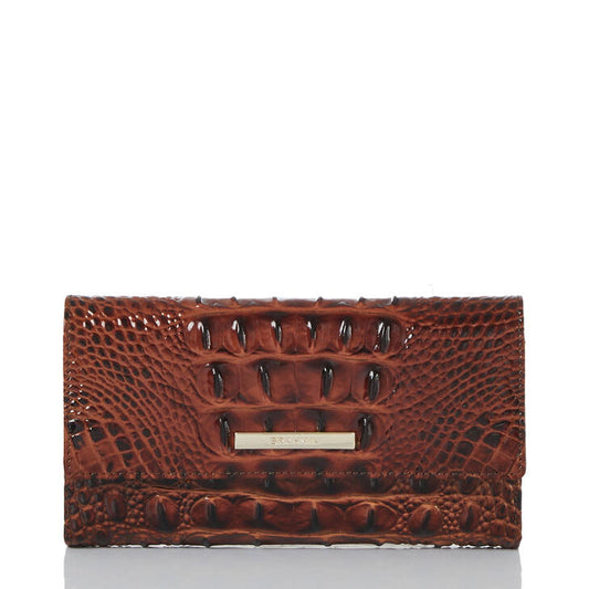 Brahmin Melbourne Collection Cordelia Wallet, Pecan